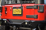 Crusher Rear Bumper w/ Light Mounts for Jeep JK / JKU