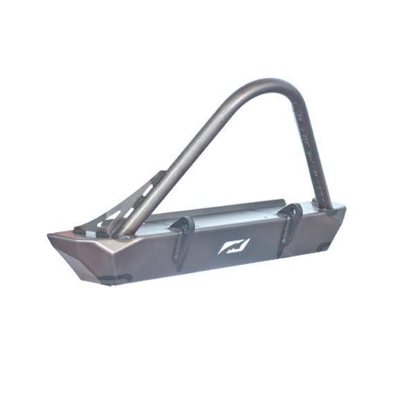 Motobilt Hatchet Series Front Frame Chop Bumper w/Stinger MB1048-S for Jeep JK / JKU with d rings and winch mount passenger side front view
