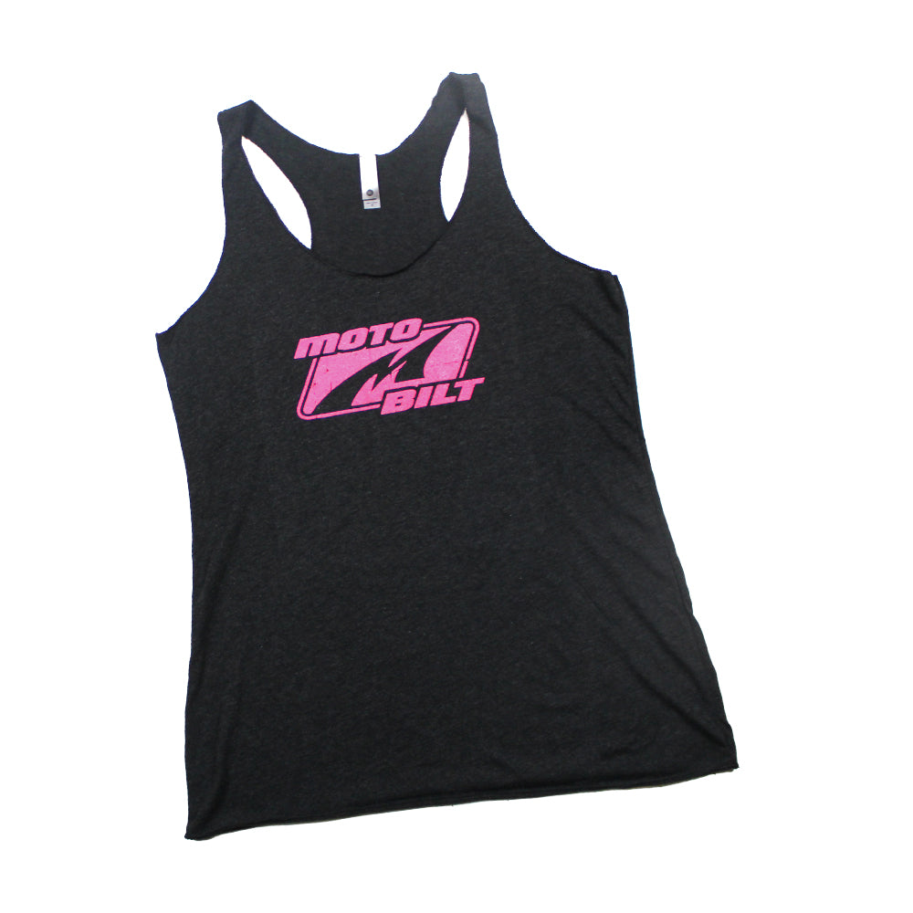 Motobilt Womens Vintage Loose Fit Black Tank Top Motobilt