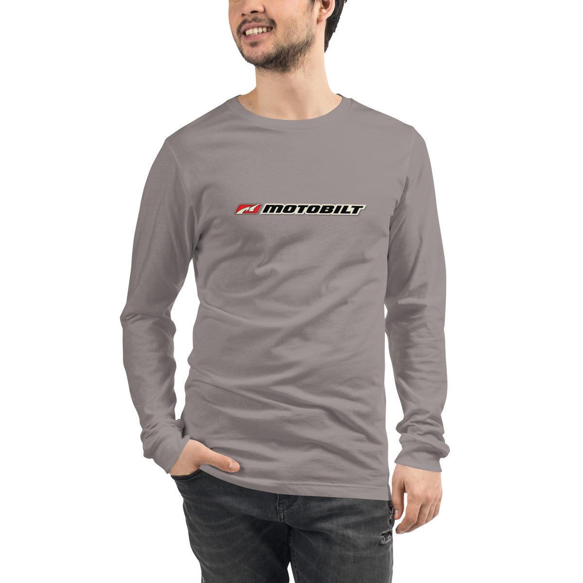 Motobilt Skulls on Fire Long Sleeve Tee Motobilt
