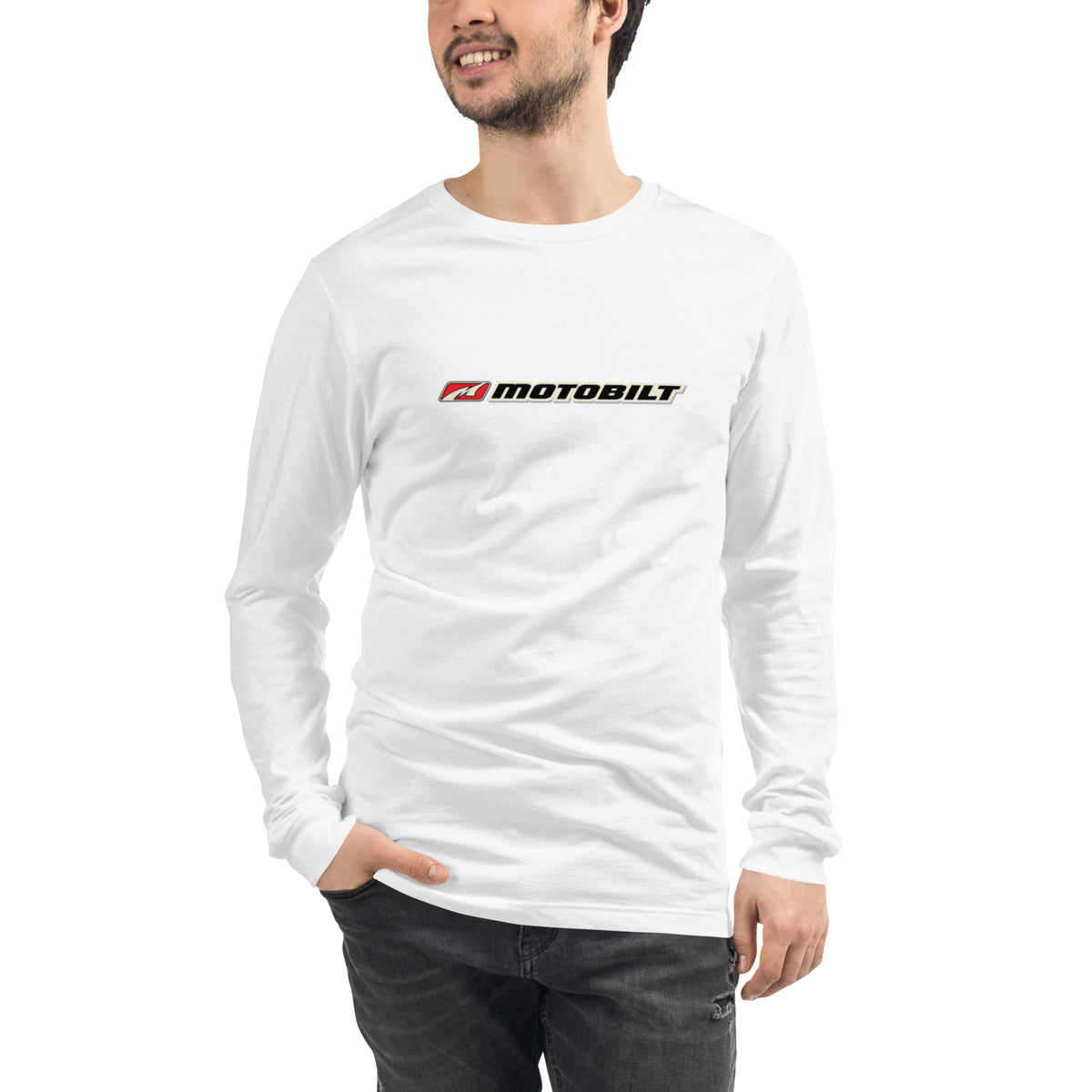 Motobilt Skulls on Fire Long Sleeve Tee Motobilt