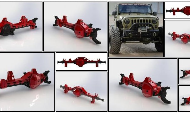 Motobilt Introduces the JK 1 ton axle swap kit