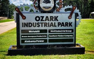 Motobilt Redesigns the Ozark Industrial Park Signage