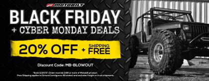 Black Friday Sale Starts Now at Motobilt