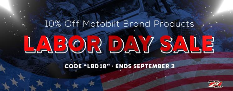 Labor Day Sale at Motobilt!