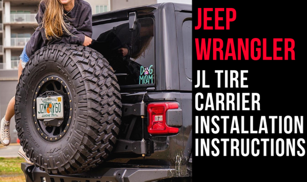 Motobilt Jeep JL Spare Tire Carrier Installation