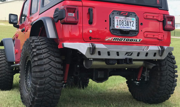 New Product:  Jeep JL Crusher rear bumper works with spare tire