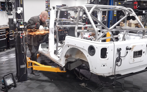 B-Pillar Chop and Finish Welding on the Baja Designs Jeep JKU Build