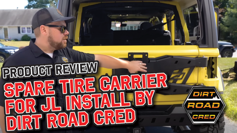 Dirt Road Cred reviews the MOTOBILT Spare Tire Carrier