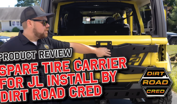 Dirt Road Cred reviews the MOTOBILT Spare Tire Carrier