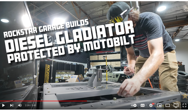 Rockstar Builds 3.0 Diesel Gladiator for Patriot Liners protected with Motobilt Armor!