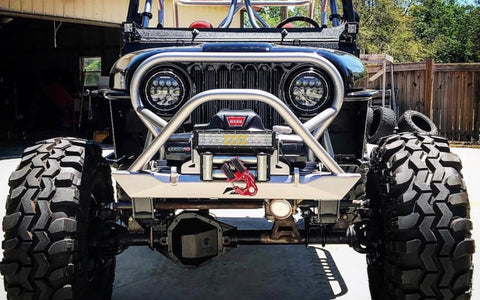 Jeep CJ-7 on 43" SX Swampers and 1 ton axles
