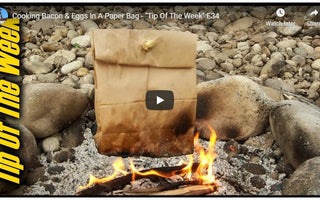Cooking Bacon and Eggs Without a Pan Outdoors