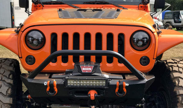 Motobilt's "Crusher" front bumper for the Jeep JK now available.