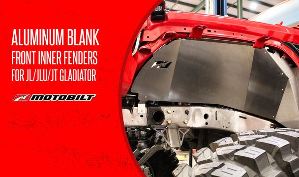 NEW PRODUCT - Aluminum Blank Inner Fenders for JL/JLU/JT Gladiator