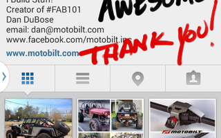 Motobilt on Instagram turned 13000