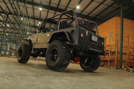 Rear Double Arch 4" Fender Flare Set for Jeep TJ/LJ - Motobilt