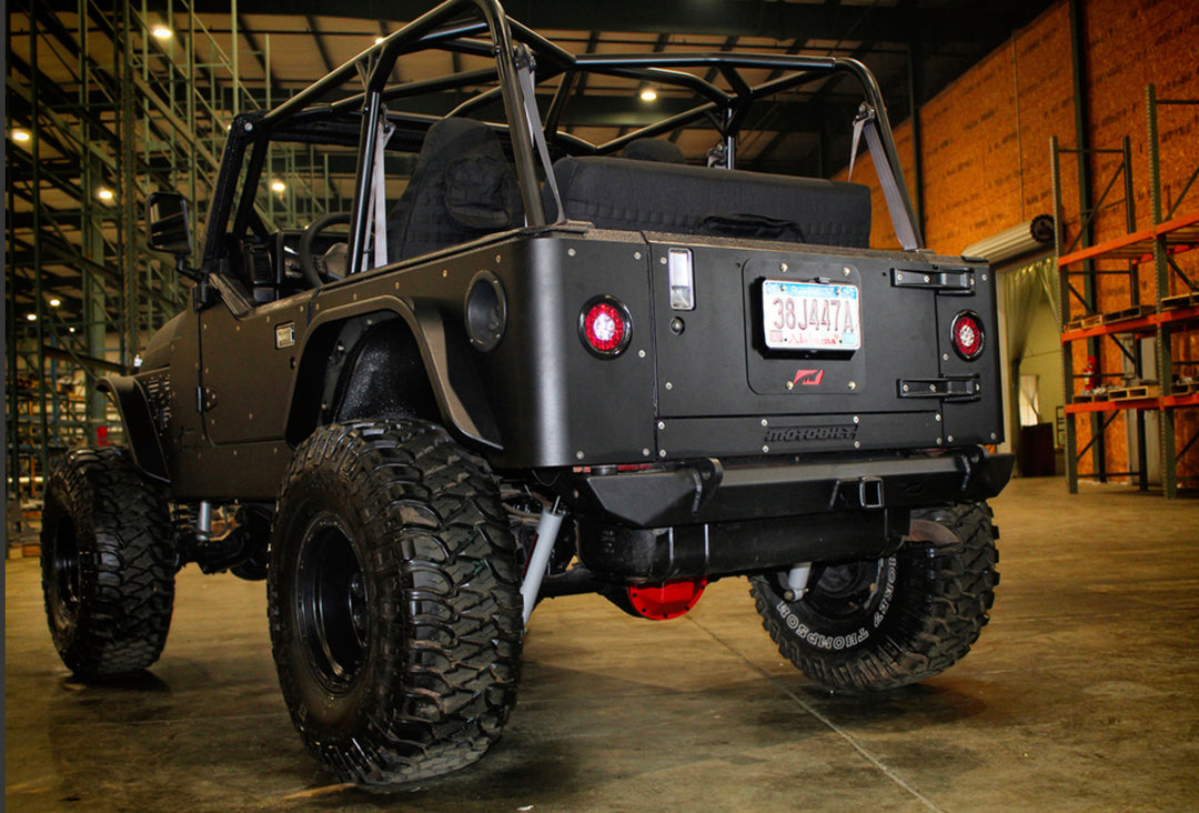 Rear Double Arch 4" Fender Flare Set for Jeep TJ/LJ - Motobilt