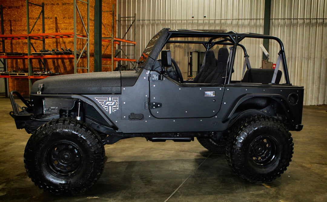 Rear Double Arch 4" Fender Flare Set for Jeep TJ/LJ - Motobilt