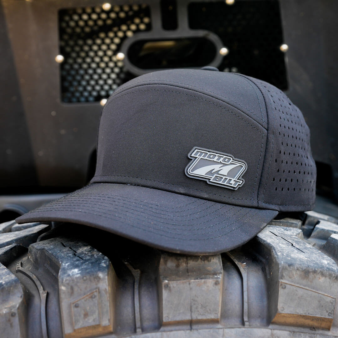 Black Motobilt 6-Panel Hat Motobilt