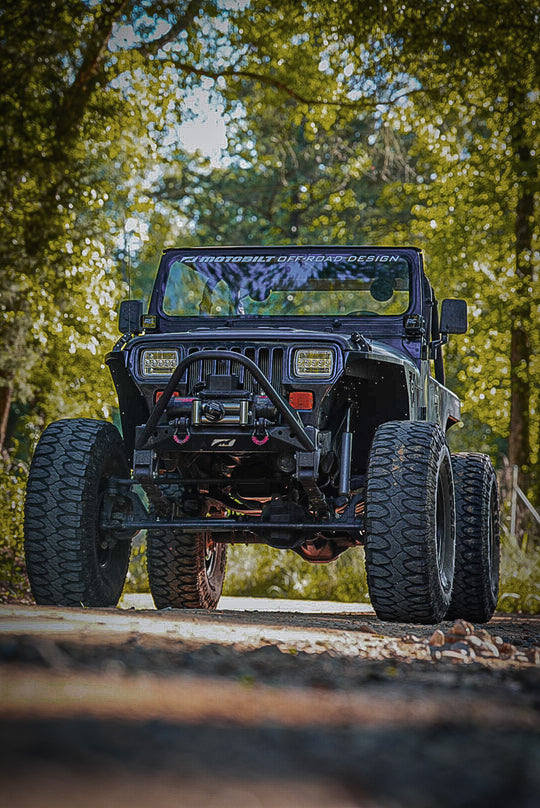 Aluminum Highline Front Fenders 0" Flare for Jeep YJ - Motobilt