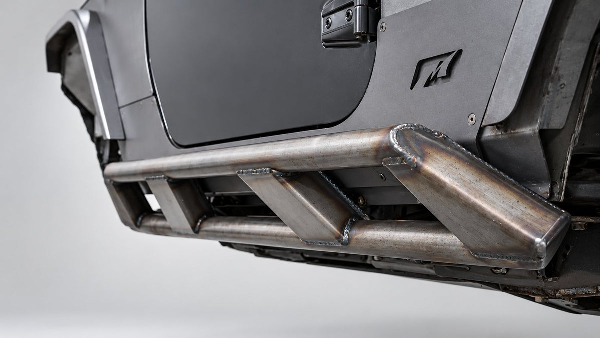 Frame Mounted Stretch Rock Slider - Jeep JK