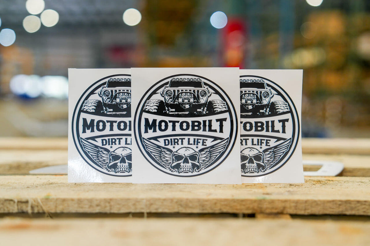 Motobilt Dirt Life 4-inch Premium Vinyl Sticker Motobilt