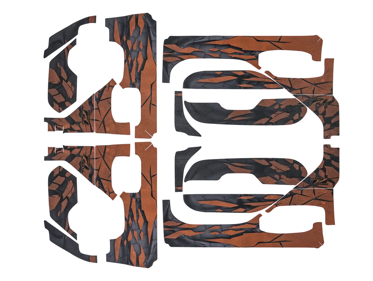 MotoSkinz - Interior Door Graphics for Jeep JLU / JT