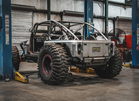 Aluminum 15" Stretch Over the Rail Corner Armor for Jeep YJ - Motobilt