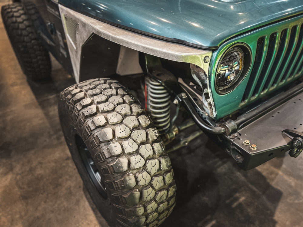 Aluminum Highline Front Fenders 0" Flare for Jeep TJ / LJ - Motobilt