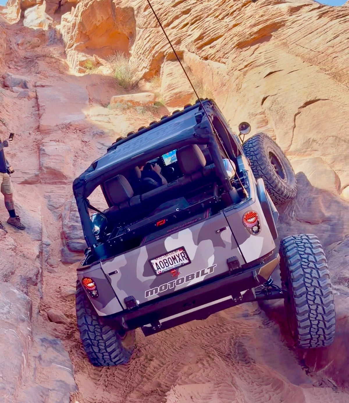 Corner Armor with Tail Light System for - Drop Down Tailgate - Jeep JKU 07-18