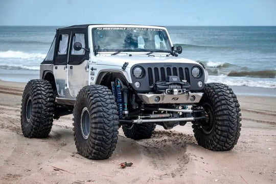 Hatchet Series Front Frame Chop Bumper w/Fog Mounts for Jeep JK / JKU - Motobilt