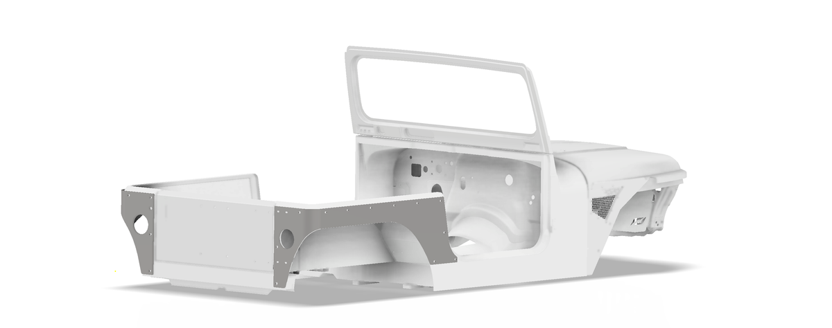 Comp Cut Corner Guards for Jeep YJ - Steel Motobilt
