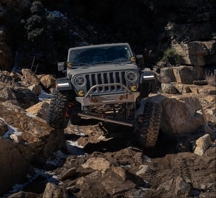 Crusher HD Front Bumper w/Tube Bull Bar for Jeep JL/JT