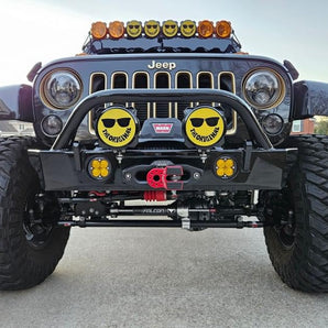 Crusher Series HD Front Bumper w/Tube Bull Bar for Jeep JK/JKU