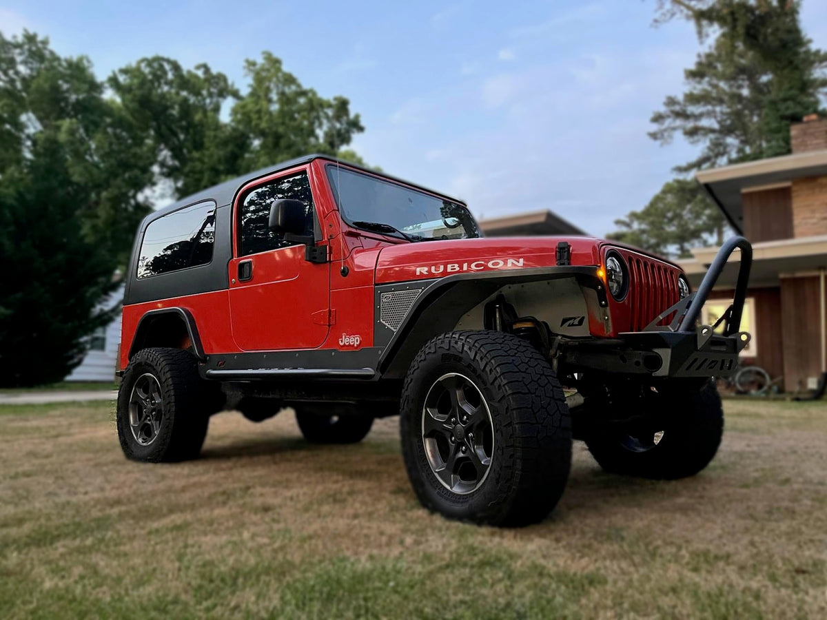 Aluminum Front Fenders 2" Flare for Jeep TJ / LJ Motobilt