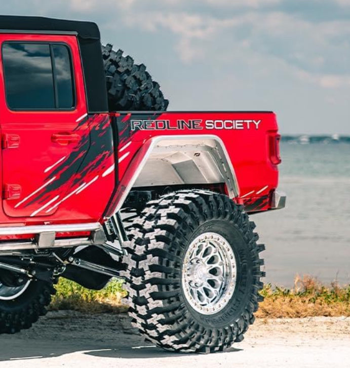 Rear Aluminum Inner Fenders for Jeep JT Gladiator Motobilt