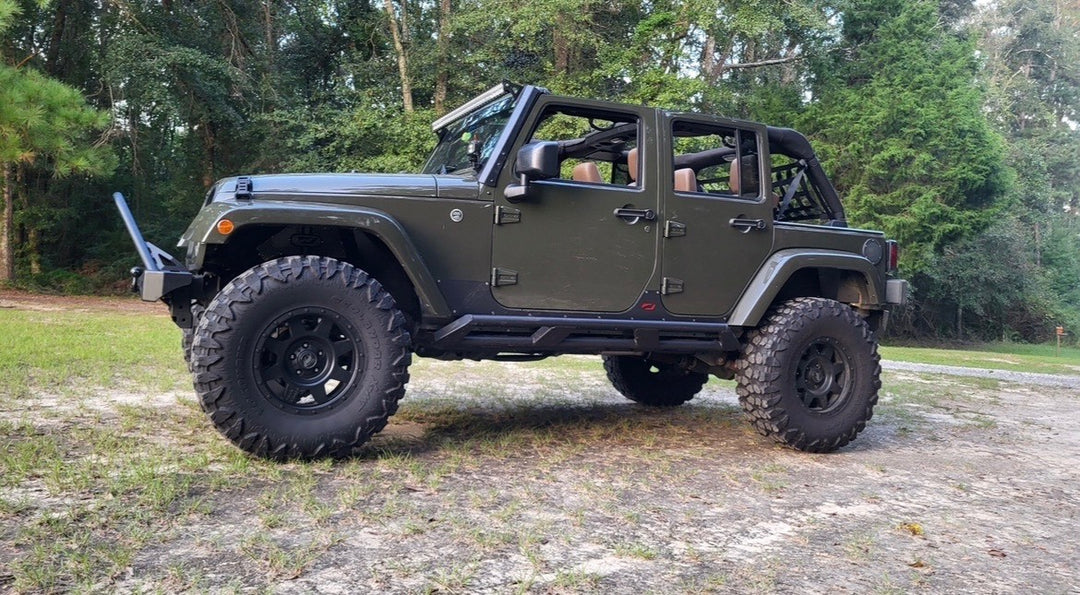 Frame Mounted Rocker Guards for Jeep JKU 4 Door - Motobilt