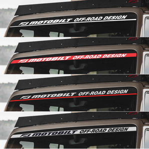 Windshield Banner for Jeep JL, JLU, JT - Motobilt