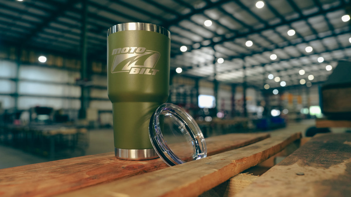 Motobilt Logo 30oz Tumbler Green Motobilt