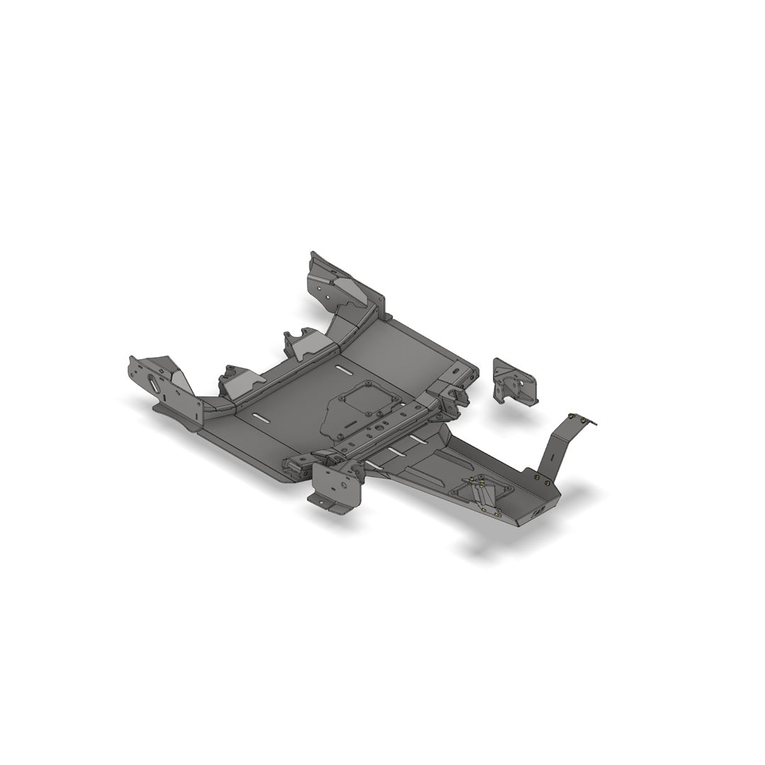 Motobilt Double Triangulated 10" Stretch Suspension Kit MB7019 for Jeep Wrangler JK 2007-2011 cad drawing showing it assembled
