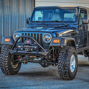 Mid-Width Front Bumper w/ stinger for Jeep YJ / TJ / LJ