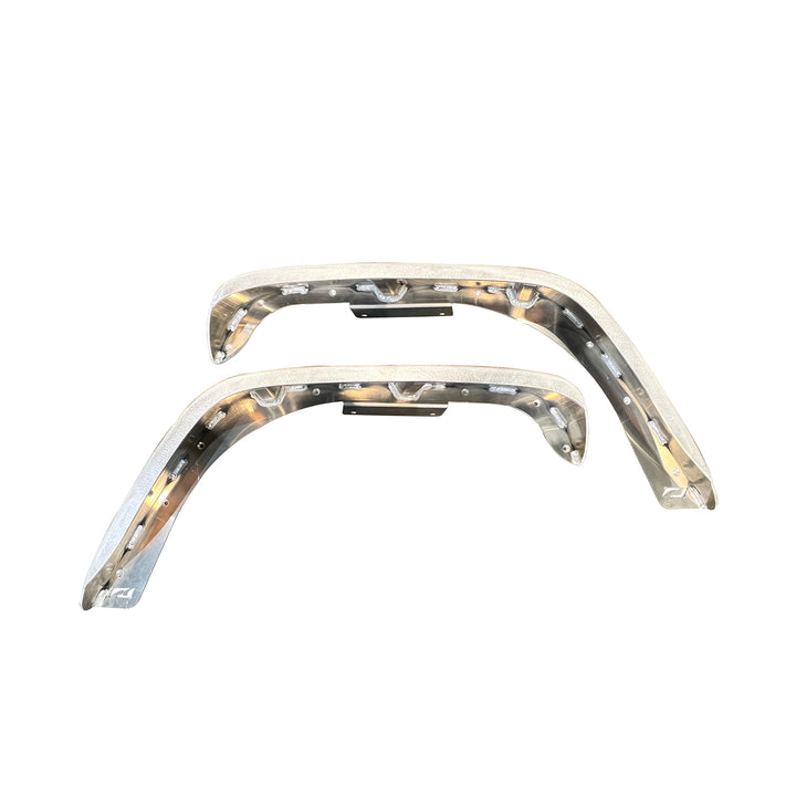 Crusher Front Fender 4" Flare for Jeep JK / JKU - Aluminum Motobilt