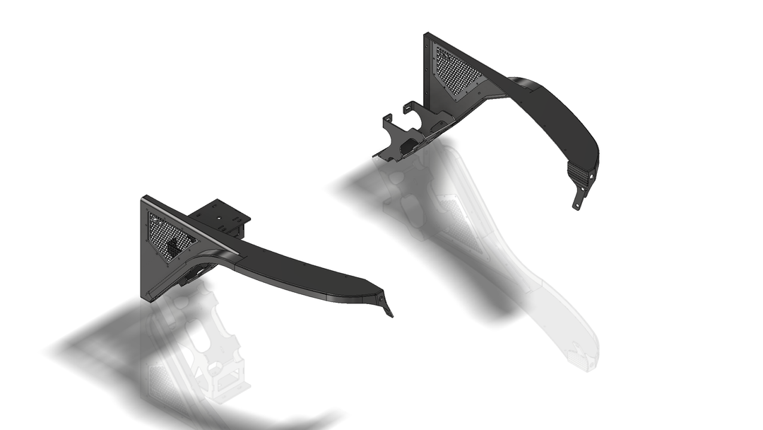 Front Flat Fender 2" Flare for Jeep TJ / LJ - Motobilt