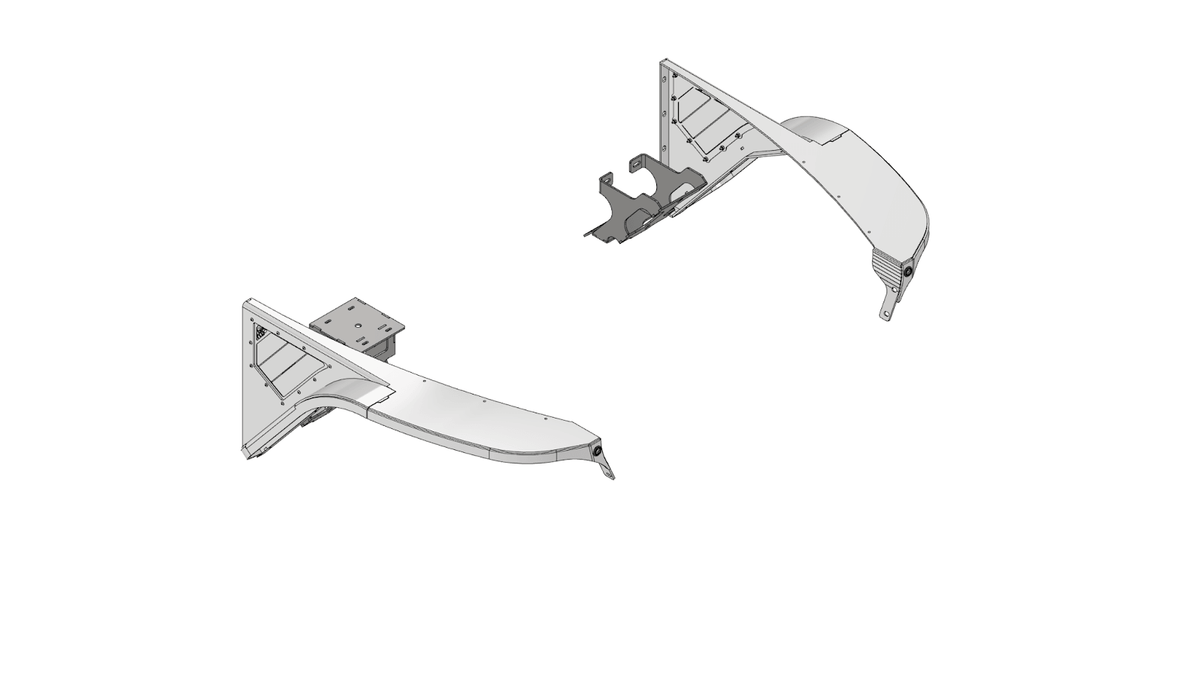 Crusher Front Fender 4" Flare for Jeep TJ/LJ - Aluminum