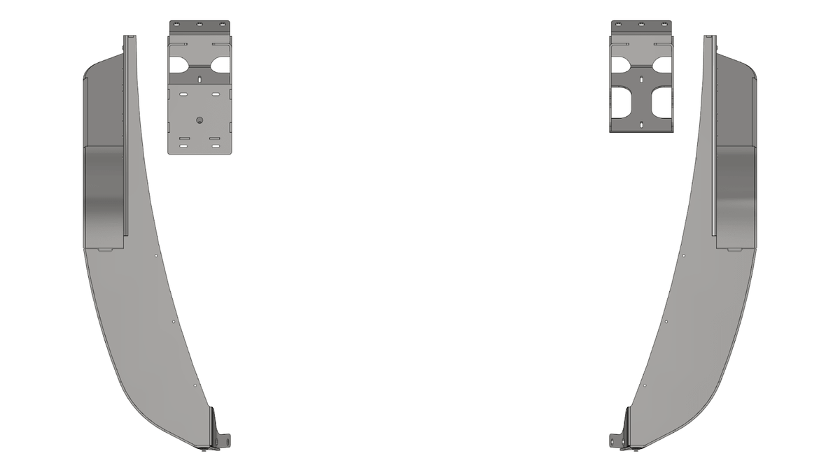 Crusher Front Fender 4" Flare for Jeep TJ/L - Steel