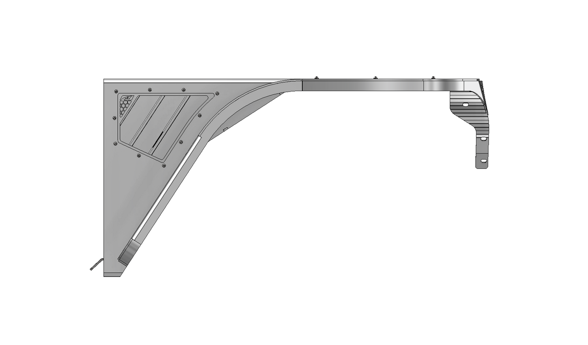 Aluminum Highline Front Fenders 2" Flare for Jeep TJ / LJ Motobilt
