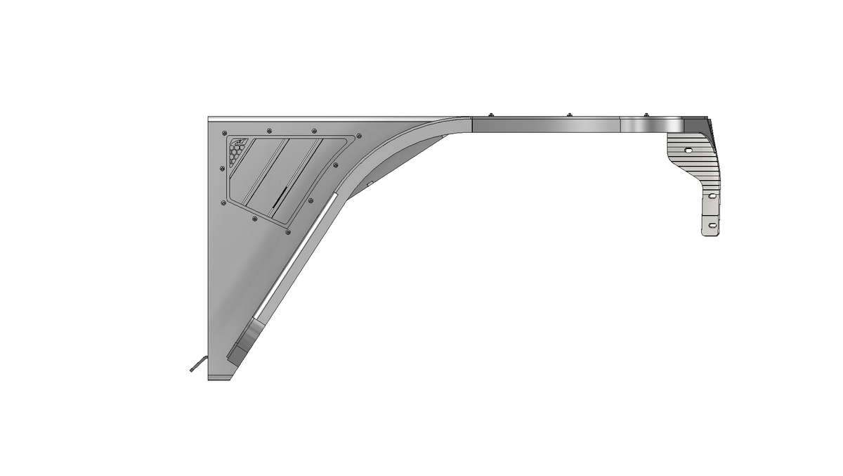 Hatchet High Line Front Fenders 4" Flare for Jeep TJ/LJ - Aluminum Motobilt