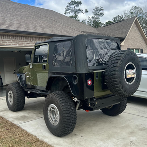 Rear Double Arch 4" Fender Flare Set for Jeep TJ/LJ