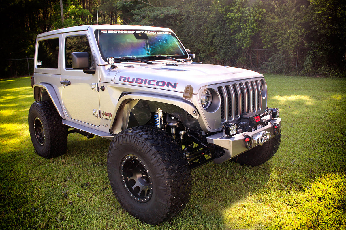Crusher Front Fender Flares for Jeep JL/JLU/JT Gladiator - Aluminum